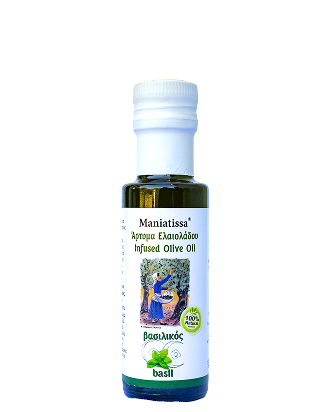 Maniatissa Infused Olive Oil with Basil 250ml