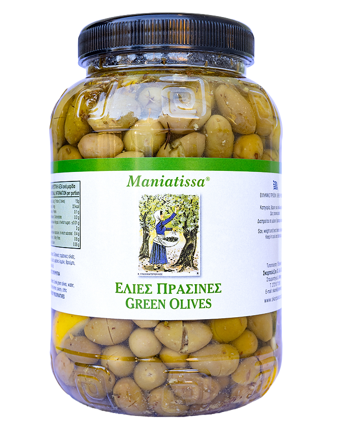 Maniatissa Green Olives 1kg